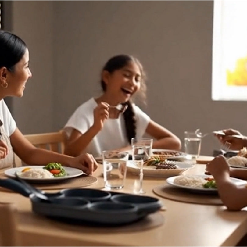 Sartén 4 Compartimientos Cacerola Antiadherente Cocina H5