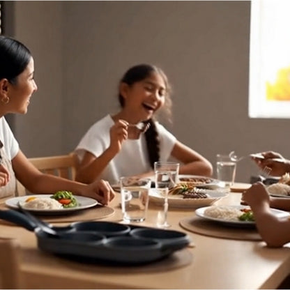 Sartén 4 Compartimientos Cacerola Antiadherente Cocina H5